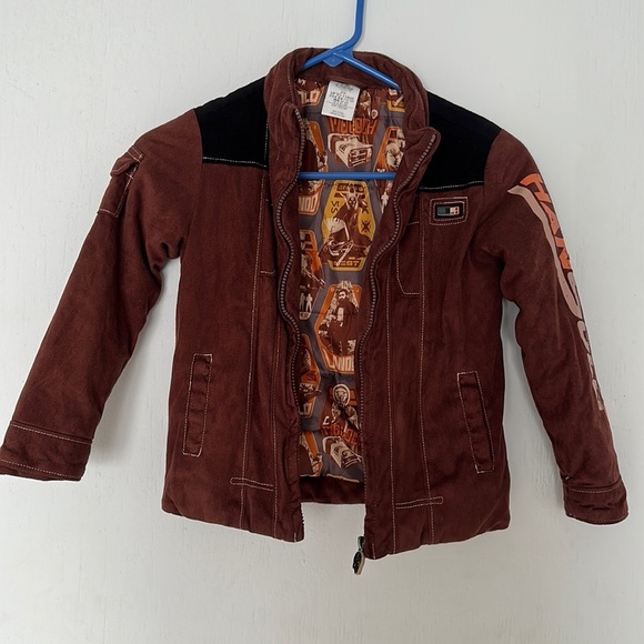 Disney Other - Disney Star Wars Han Solo bomber jacket faux suede . Boy size 5/6
